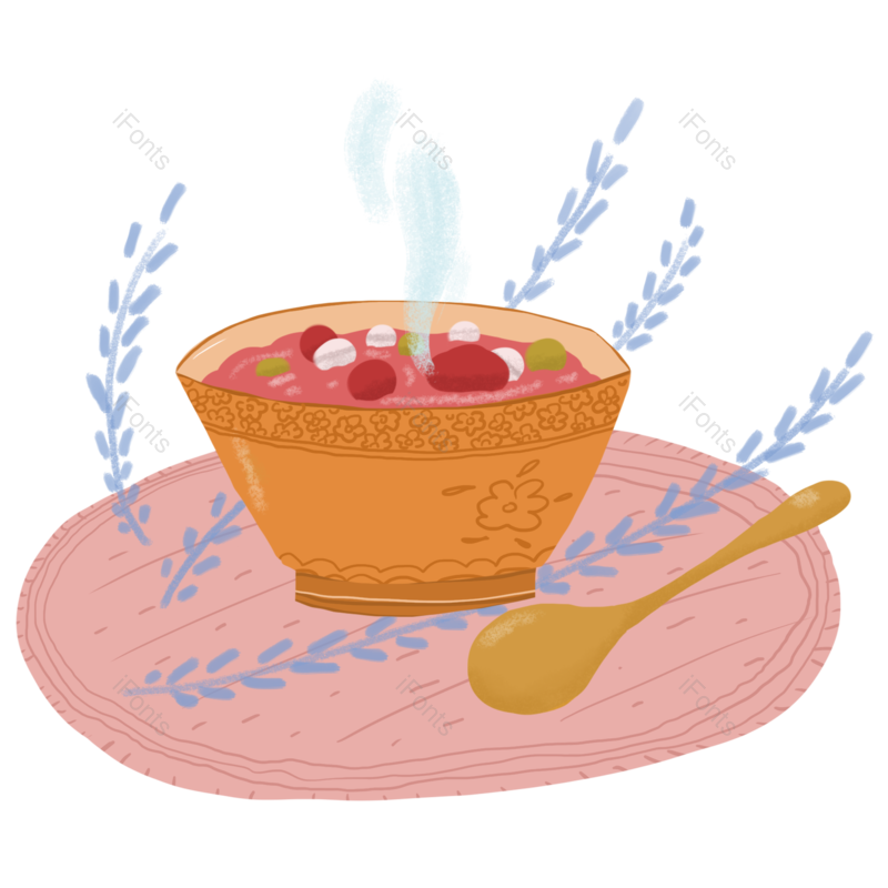 装饰图片,卡通元素,插画PNG,腊八免抠素材